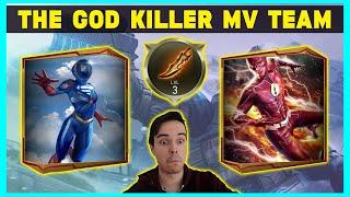 The God Killer Multiverse Team! No Combo Interrupt 40M + Damage In League Raids Injustice 2 Mobile