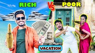 Rich Vs Poor Summer Vacations || Funny Video || Hungry Birds