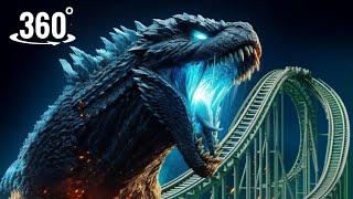 Godzilla’s Minus One Movie VR Roller Coaster (4K 360° video)