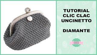 TUTORIAL CROCHET BAG "DIAMANTE" | WITH SUB | FANCY POINT | UNCINETTO D'ARGENTO