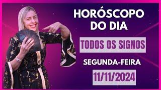 Horóscopo de hoje 11/11/24, SEGUNDA-FEIRA, previsão para todos os signos! amor, saúde, dinheiro..