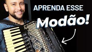 Aula BLUSA VERMELHA no Acordeon (em Ré Maior)