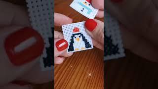 Новогодний брелок | Вышивка крестиком на пластиковой канве #вышивка #embroidery #новыйгод