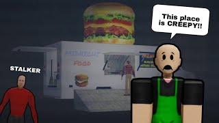 Working at a Roblox Food Truck!  *CREEPY*