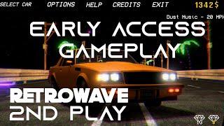 Retrowave Racing Game by RewindApp - 2nd Look Gameplay Footage - No Commentary