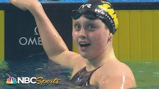 16 year old SHOCKS Katie Ledecky by .02 for stunning 200 freestyle national title | NBC Sports