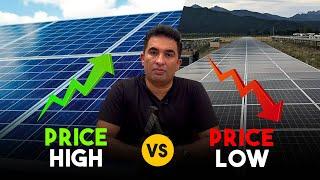 Solar Panels Price Fluctuation  Price High vs. Price Low by Rameen Solar Energy