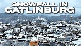 GATLINBURG, TN BLANKETED WITH SNOW |Beautiful Snowfall Blankets The Smokies|