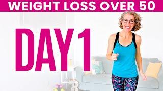 DAY ONE - Weight Loss for Women over 50  31 Day Workout Challenge