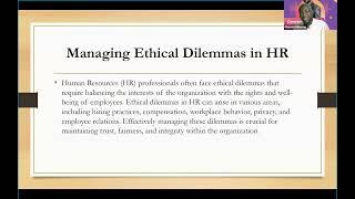 Managing Ethical Dilemmas in HR with Oluyemi Adeosun