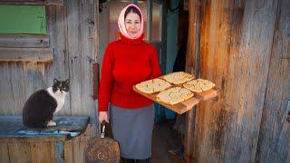 Lonely Woman in the Mountains – A Cozy Village Day
