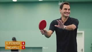 ATP - Tennis de table 2024 - Roger Federer a trouvé son maître au tennis de table, Pineapple 7 ans