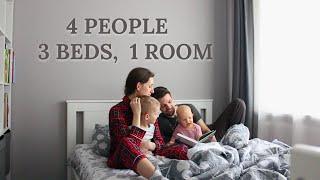Our morning routine in 28m2 | Tiny Studio Apartment for Family of 4