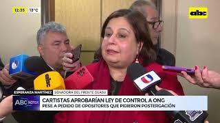 Cartistas aprobarían ley de control a las ONG