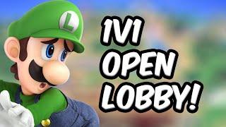  SUPER SMASH BROS 1V1 OPEN LOBBY WITH VIEWERS LIVE! (RANDOM GAMES AFTER!)