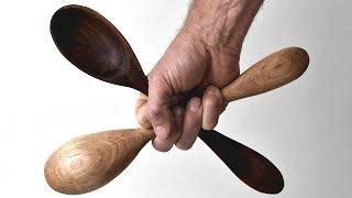 How to Carve Ladle Spoons From Walnut & Maple