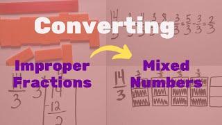 Converting Improper Fractions to Mixed Numbers | Teach Elementary Math