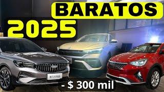 Los 18 Autos Más BARATOS en MEXICO 2025 por Menos de 300 Mil Pesos