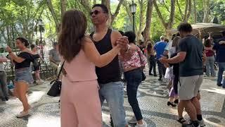 Dancing on Avenida da Liberdade on a Sunday Afternoon