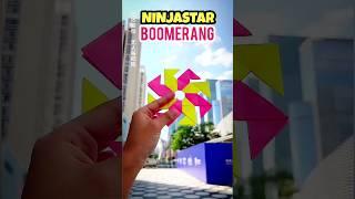 How to make a NINJASTAR Boomerang , Best paper weapon