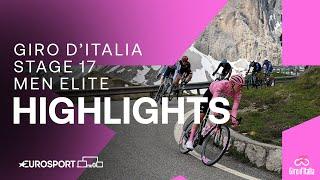 MISSION BROCON COMPLETE!  | Giro D'Italia Stage 17 Race Highlights | Eurosport Cycling