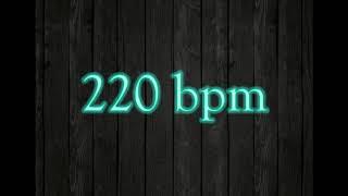 220 BPM - Simple Straight Drums Beat