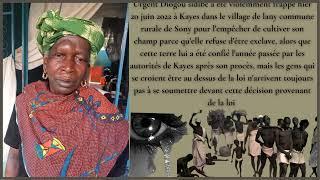 Urgent Diogou sidibe a été violemment frappé le 20/06/ 2022 à Kayes dans le village de lany au Mail