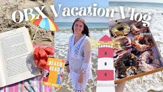 Outer Banks Summer Vacation Vlog!(reading, sunsets, beach time, yummy seafood & lighthouse tour)