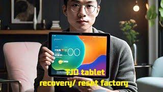 TJD tablet won't turns on / Hard reset / factory reset