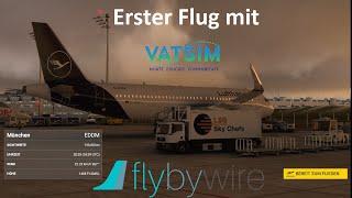 Erster Flug auf VATSIM! [MSFS2020] [FlyByWireA320] (mit voller ATC Abdeckung)