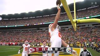 Kelce hits Tony Gonzalez' celebration after becoming Chiefs' all-time TD receptions leader