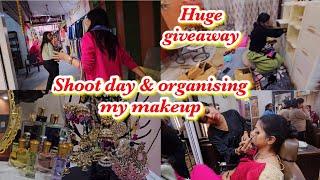 Shoot Day & Organising My makeup & Skincare | ABHIKSHA