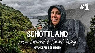 Motiviert gehts los! 4 Tage in Schottland mit Zelt wandern - Loch Lomond und Cowal Way - Teil 1