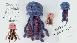 How To Crochet A Jellyfish Plushie | Crochet Jellyfish Amigurumi Tutorial