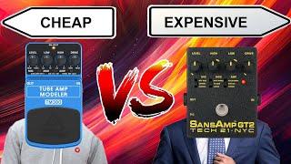 Cheap Vs Expensive Tech 21 SansAmp GT2 vs Behringer Tube Amp Modeler