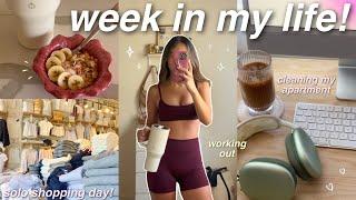 WEEK IN MY LIFE ‍️ shopping, working out, cleaning my apartment, grocery shopping, etc!