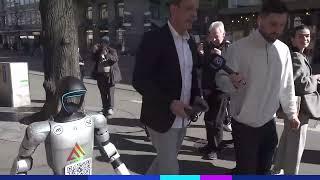 Hier spaziert Roboter G1 über die Zürcher Bahnhofstrasse. #20min #20minuten #news #roboter #zürich