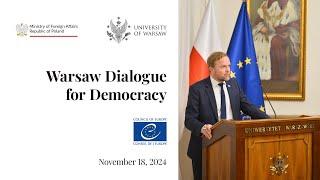 Warsaw Dialogue for Democracy at the University of Warsaw - day 1