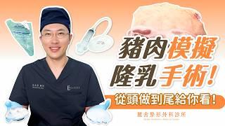 隆乳手術怎麼做？醫生直接用豬肉做給你看！吳至偉醫師｜麗舍整形外科