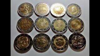 Συλλογή 12 Επετειακών Ελληνικών Νομισμάτων 2 Ευρώ