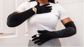 How to Make Long Gloves | Easy DIY Velvet Gloves Tutorial