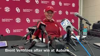 OU's Brent Venables talks about win over Auburn