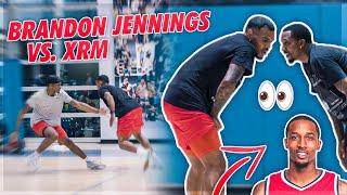 XRM And Brandon Jennings Go At It in Pro Runs!  | Jordan Lawley Basketball