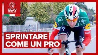 Elia Viviani vs. GCN Italia | Sprintare come un Pro