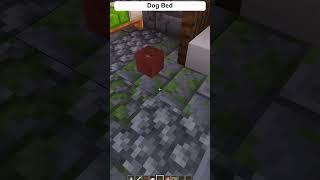 Minecraft Build Ideas: Dog Bed #shorts #minecraft