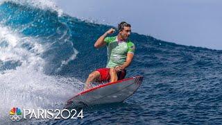 John John Florence, Griffin Colapinto dominate men's surfing Round 1 | Paris Olympics | NBC Sports