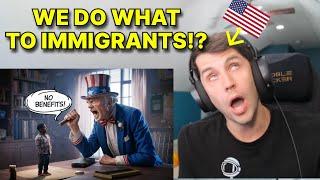 How hard is it to Immigrate to America? (American reacts)