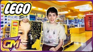 LEGO STORE LONDON with Lego Mosaic Maker Time-Lapse! - Kids VLOG