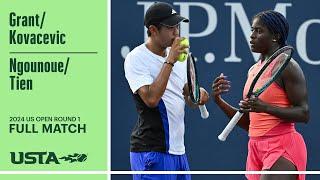 Grant/Kovacevic vs. Ngounoue/Tien Full Match | 2024 US Open Round 1