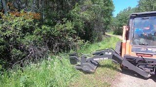 Cut Steep Slopes and Banks with a CID Swing Boom Cutter, Demo by Swift Fox Industries